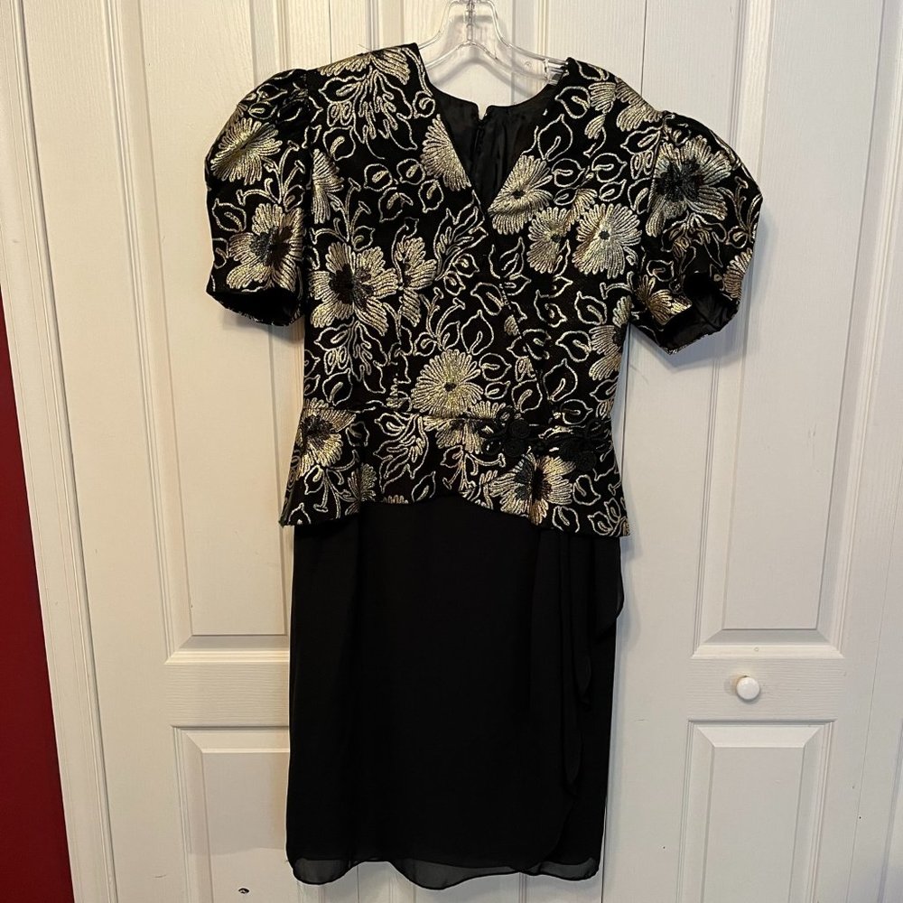 Party Dress black and gold